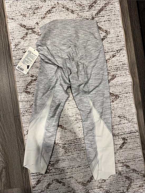lululemon athletica Pants - lululemon Wunder Under Crop High-Rise *Roll Down Scallop Leggings in Gray &